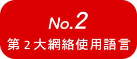 No.2第2大網絡使用語言